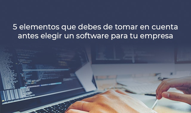eleccion de software