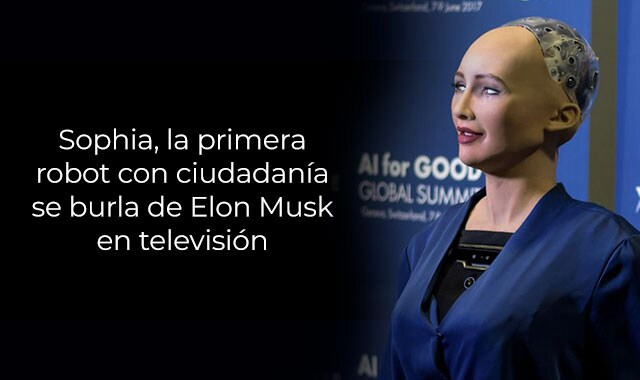 elon musk sufre de una burla por la primera robot con ciudadanía