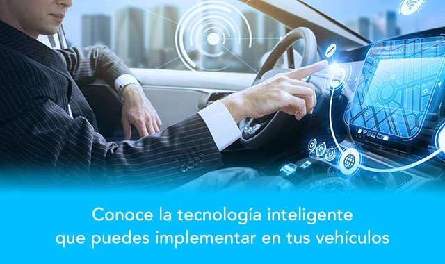 la solucion consta de un dispositivo smartcar conectado a traves del puerto obd-ll (on board diagnostics) de las unidades de tu flotilla