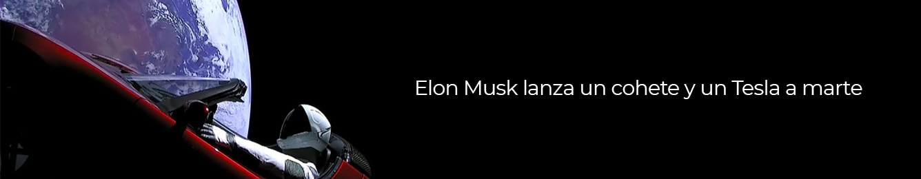te hablamos sobre el cohete de tesla a marte