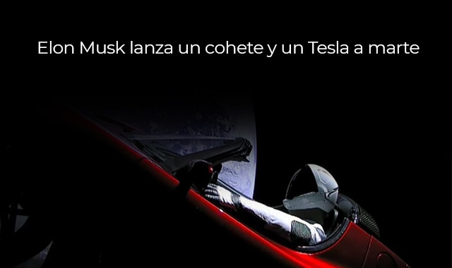 te hablamos sobre el cohete de tesla a marte