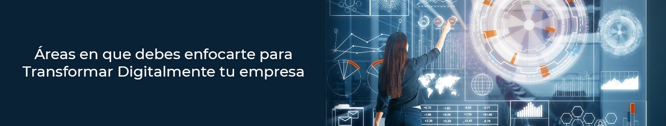 estudia la areas que se deben de transformar digitalmente en tu empresa