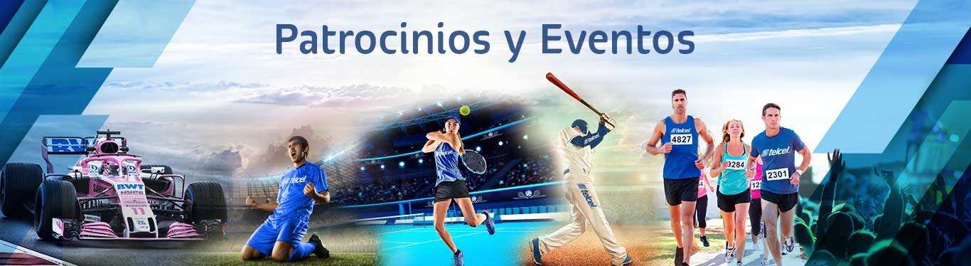 Eventos y Patricinios encuentra todos y cada uno de los eventos que telcel patrocina y fomenta el deporte