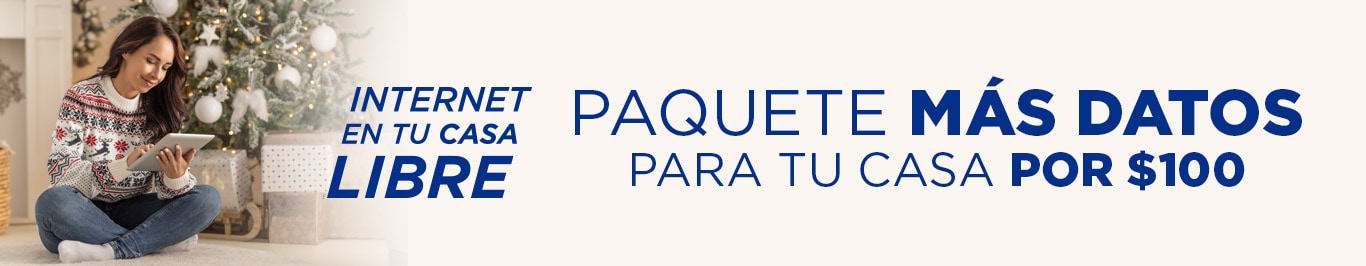 internet en tu casa plus te da un paquete con mas datos por cien pesos solo en telcel