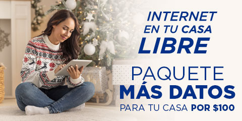 por cien pesos obtienes un paquete mas datos con internet en tu casa plus de telcel