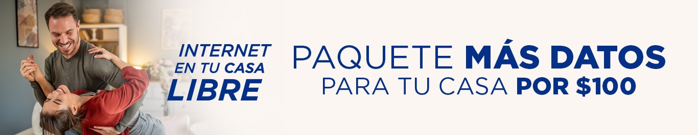 internet en tu casa plus te da un paquete con mas datos por cien pesos solo en telcel