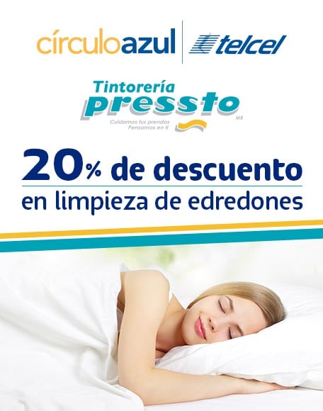 Duerme limpio con Tintorería Pressto | Promociones Telcel