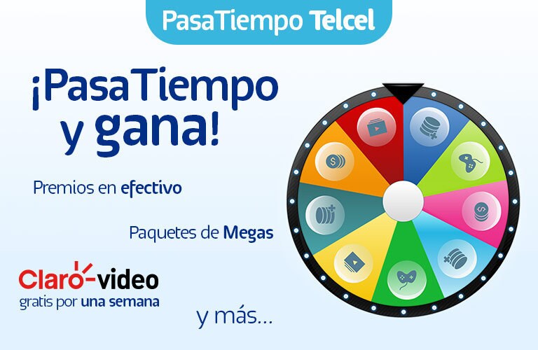 Pasatiempo Telcel te regala utiliza la aplicacion gana increibles premios como suscripciones a claro video megas y dinero en efectivo la manera mas facil