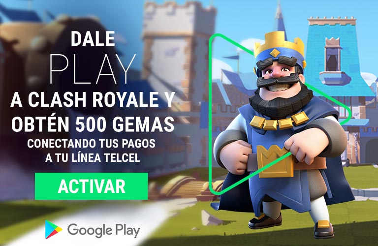 obten 500 gemas en clash royale solo tienes que conectar tus pagos a tu linea telcel y activa listo