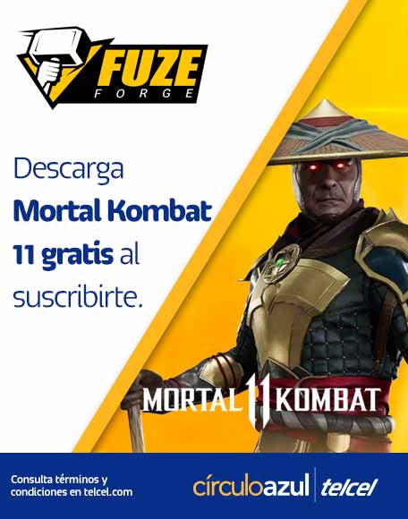circuloazul telcel y fuze forge tienen para ti gratis el videojuego premium Mortal Kombat