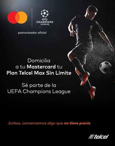 contrata un plan con mastercard y participa para ir a la champions league