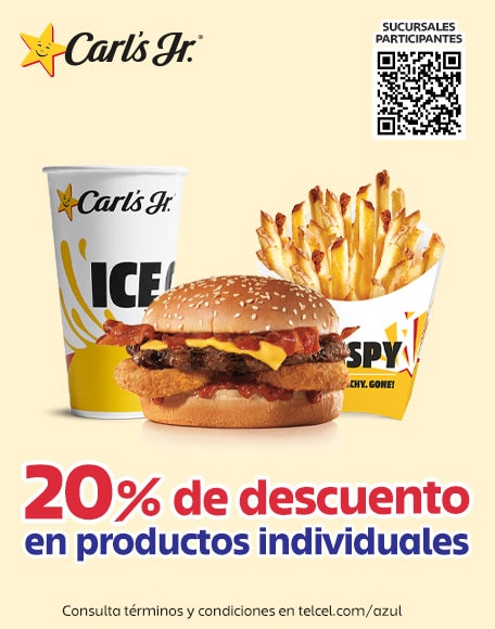 consientete hoy y disfruta un increible 20% de descuento en todos los productos individuales