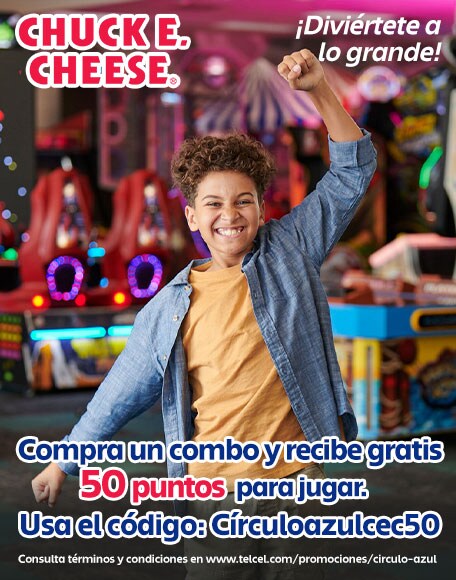 chuck e cheese te invitan a pasar un dia fantastico en compania de toda tu familia