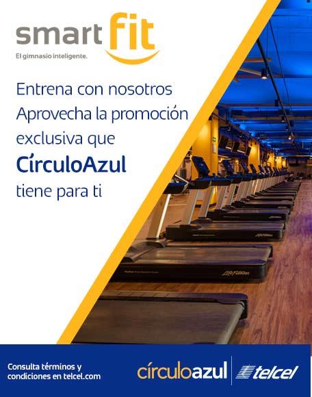 no dejes de entrenar con smartfit y circulo azul y las supr promociones que son para ti