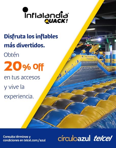 circulo azul telcel e Inflalandia te invitan a pasar un dia inolvidable