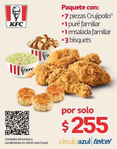 con circuloazul y telcel disfruta con tus amigos de estos increibles precios en kfc