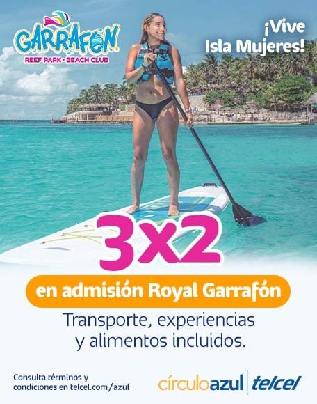 circuloazul telcel y parque garrafon te invitan a disfrutar del caribe mexicano