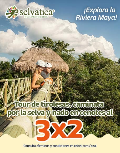 telcel y Selvatica te invitan a disfrutar del caribe mexicano