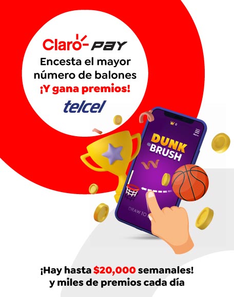 conoce dunk brush y encesta el mayor numero de balones para ganar premios solo con telcel