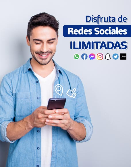 disfruta de las redes sociales favoritas de todos ilimitadamente incluidas en tu plan