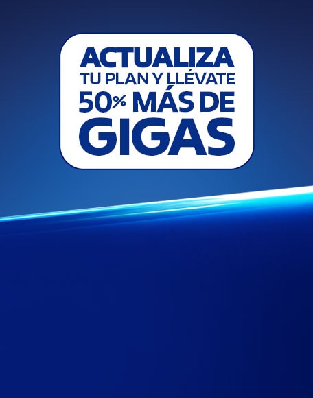 actualiza tu plan y llevate cincuenta por ciento mas de gigabytes solo con telcel