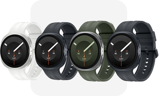 galaxy watch nueve mostrado en diferentes colores con diseño moderno y funcional
