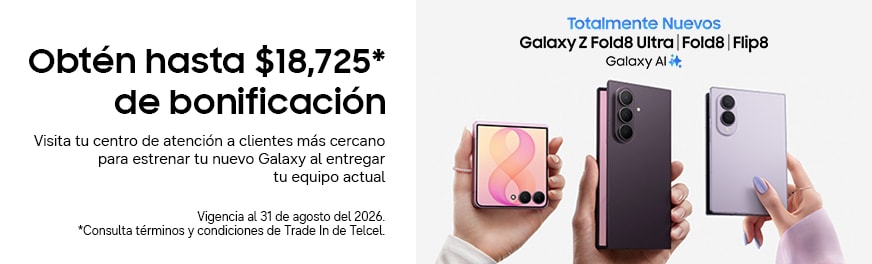 entrega tu equipo actual y recibe una bonificacion al adquirir un nuevo galaxy z